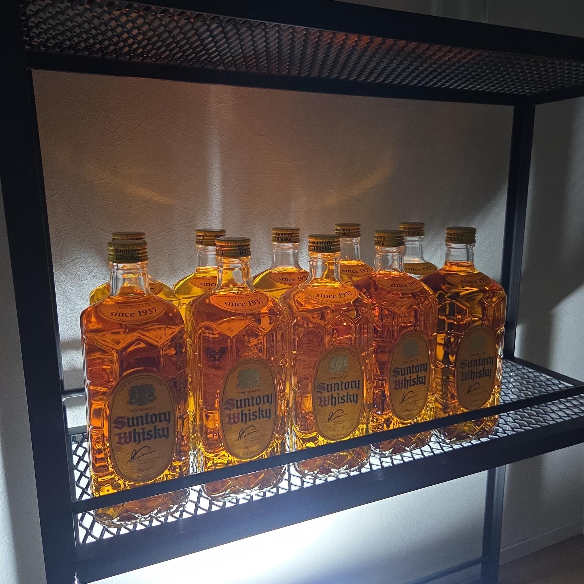 アイアンラック　メタルラック　ディスプレイラック　ディスプレイ棚　マルチラック　ウイスキーラック　ウイスキー棚 | 2枚目