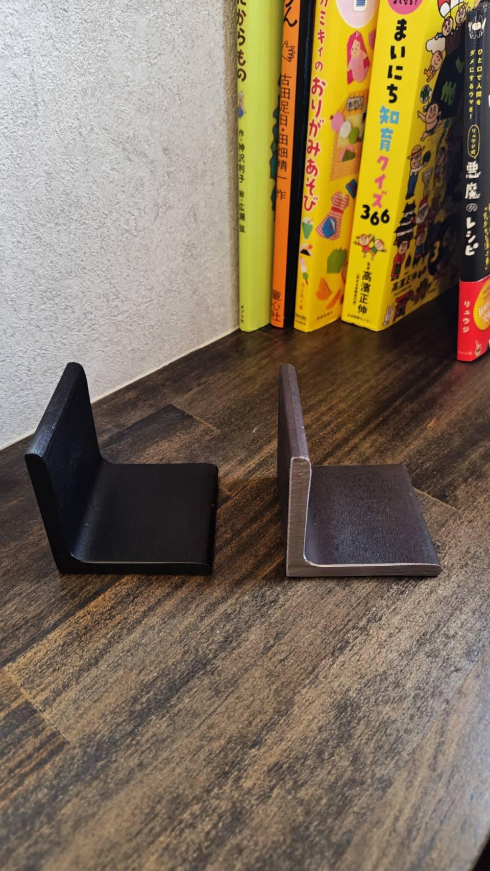 ブックエンド ブラック  本立て   ブックスタンド 卓上収納 仕切り デスク整理  書類 ファイル　雑誌 CDの整理用 | 6枚目